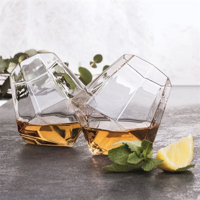 Diamond Glass (set of 2)