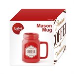 Red Mason Mug-Coffee