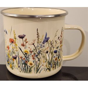 Alfresco Enamel Mug-Wildflowers