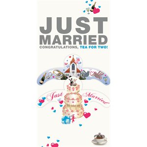 Carte de vœux thé-Just Married