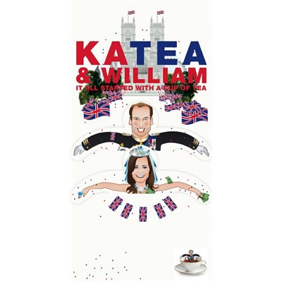 Tea Greeting Card-KaTea and William