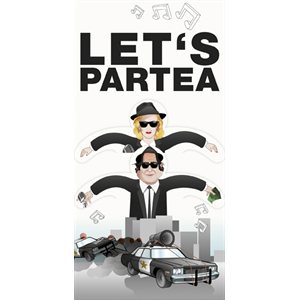 Tea Greeting Card-Let's Partea
