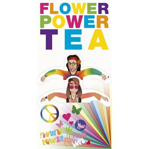 Tea Greeting Card-Flower Power