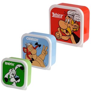 Asterix 3 PK Lunch Boxes