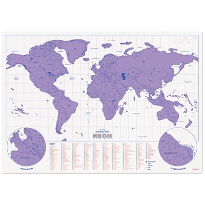 Carte à Gratter Néon Mauve