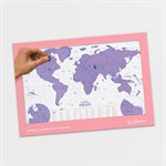 Purple Neon Scratch Map