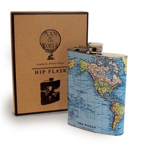 Man of the World Hip Flask