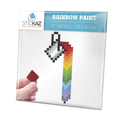 Mini Stickaz-Rainbow Paint
