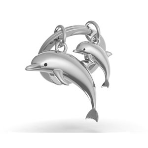 Keychain-Dolphin Family