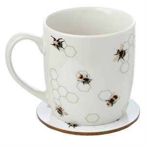 Bee Mug & Coaster Set