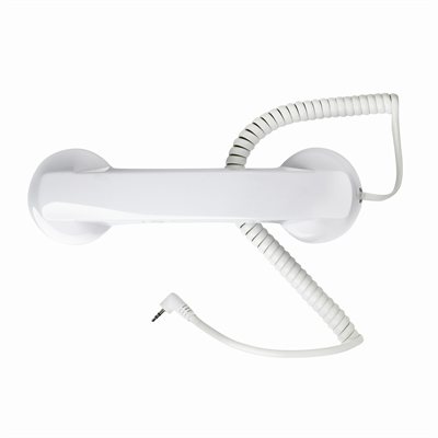 Combiné téléphonique mobile d’aspect rétro-Blanc