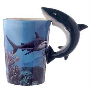 Tasse avec anse decoree Requin 