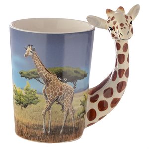 Giraffe Shaped Handle Mug