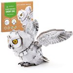 Makebug Snowy Owl 3D Paper Puzzle