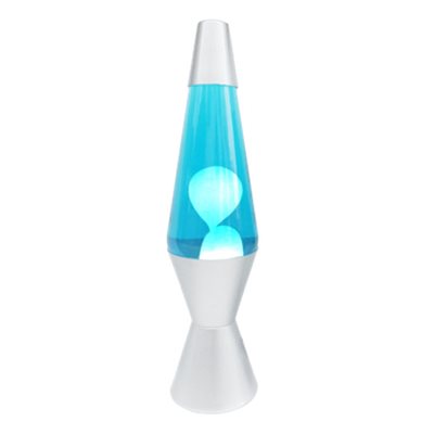 Liquid Lamp 14" Blue  /  White