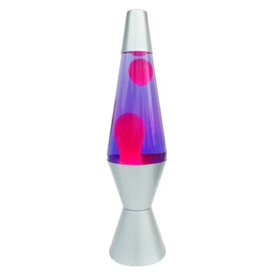 Lampe Liquide 14'' Mauve / Rose