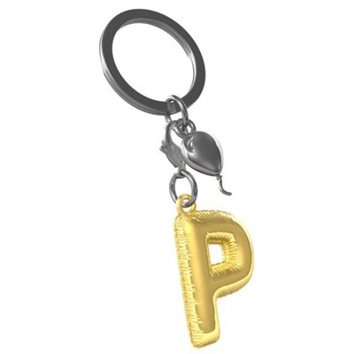 Keychain-Balloon letter P