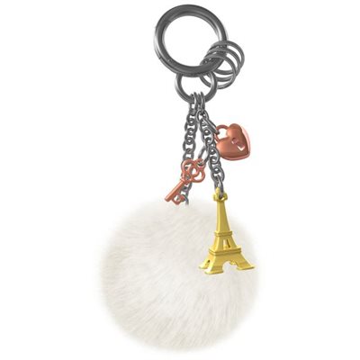 Bag charm-Eiffel Tower Love